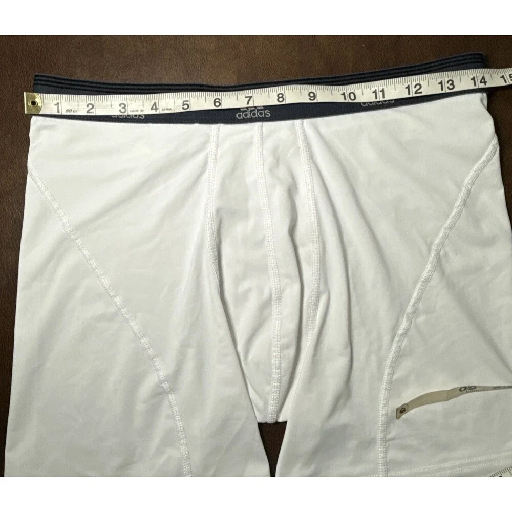 Lot of 2 Adidas Climalite Stretch Boxer Briefs White Men's Size L 36-38 NEW